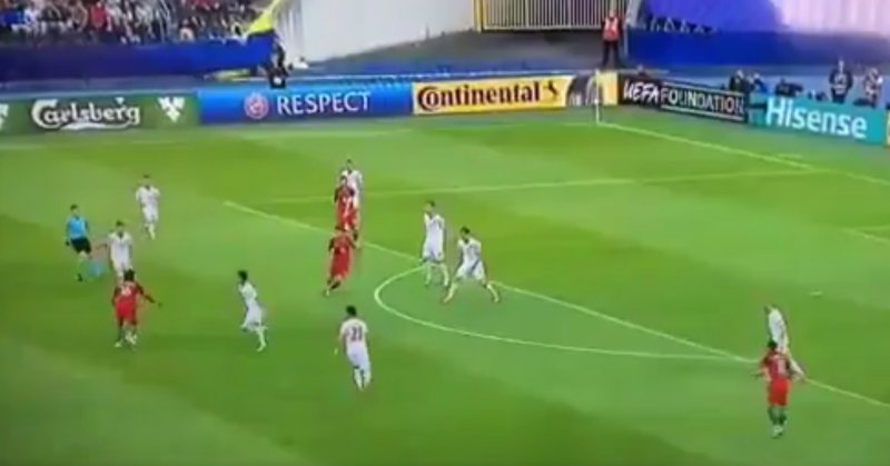 Geniale assist van Renato Sanches op EK-21 (Video)