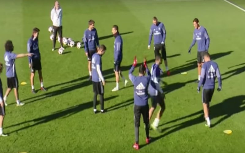 Afgang voor Ronaldo op training van Real Madrid (Video)