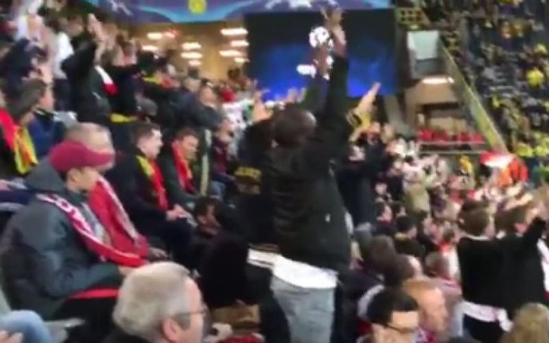 KIPPENVEL! Dit doen de fans van Monaco in stadion van Dortmund (Video)