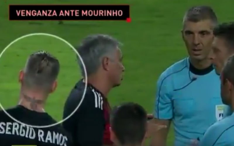 Sergio Ramos lacht Mourinho keihard uit (Video)