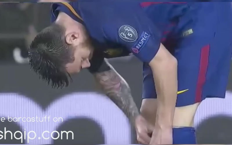 Iedereen heeft het erover: Wat is Messi hier aan het doen tegen Olympiakos? (Video)