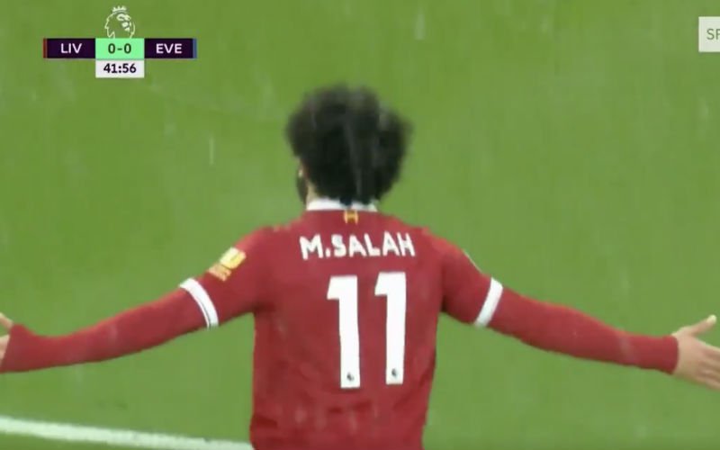 Salah pakt uit met deze prachtige goal tegen Everton (Video)