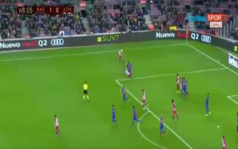 Yannick Carrasco krijgt rood tegen Barcelona na stevige tackle (Video)