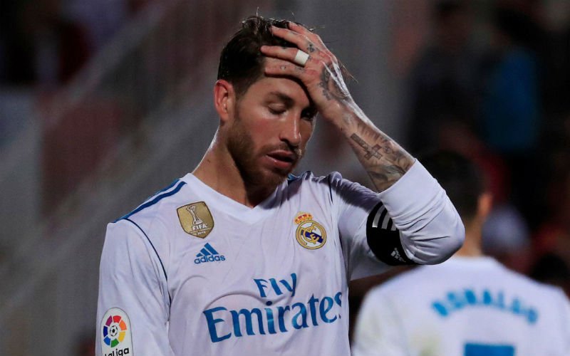 Sergio Ramos breekt een nieuw triest record in de Primera Division