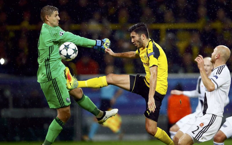 Totaal geschift scoreverloop in CL-wedstrijd tussen Dortmund en Legia Warschau