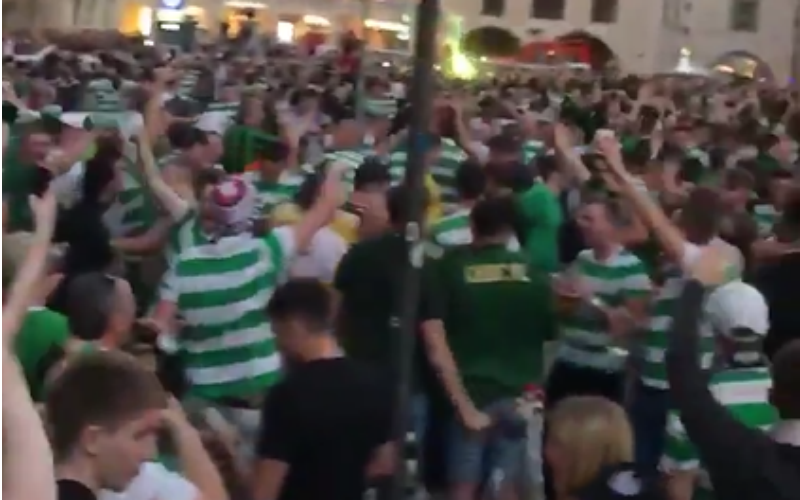 Heerlijk! Celtic-fans zorgen voor kippenvel in München (Video)