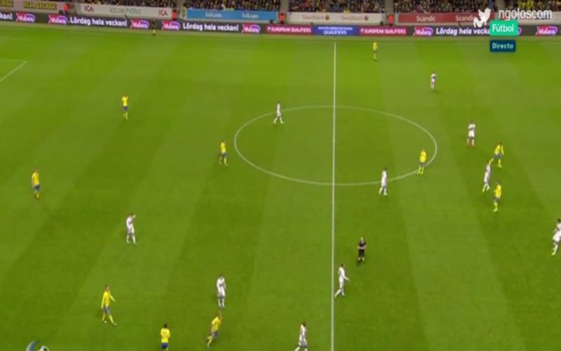 Anderlecht-spits Thelin scoort een slim doelpunt voor Zweden (Video)