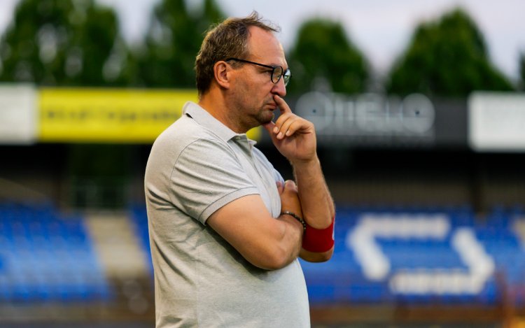 Trainer Tom Schipper zet de ambitie van zijn voorzitter kracht bij: 