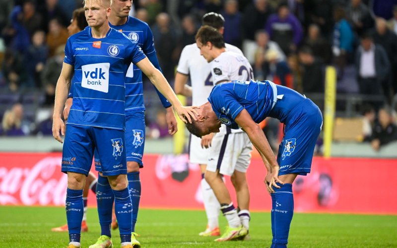 AA Gent blijft zwaar gefrustreerd achter na spectaculair slot tegen KV Kortrijk
