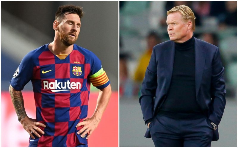 'Ronald Koeman schuift Lionel Messi zonder pardon aan de kant bij Barcelona'