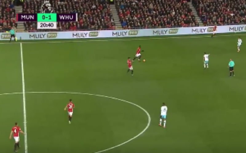 Pogba verbaast met deze grandioze assist van 50 meter (Video)