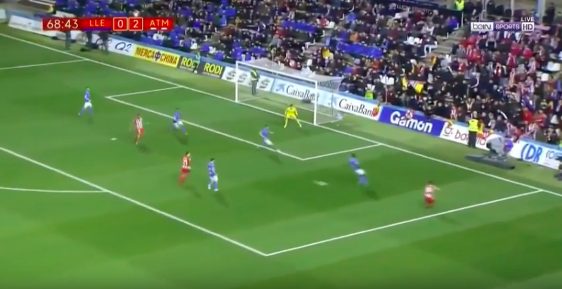 Diego Costa valt in bij Atlético en scoort meteen (Video)