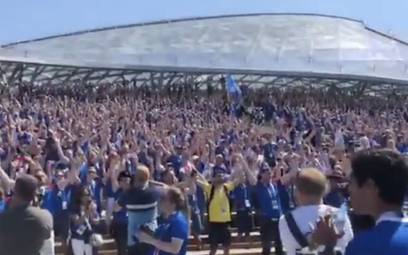 Ze zijn er! IJslanders maken indruk net voor clash tegen Messi (Video)