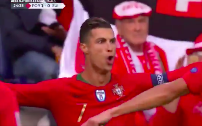 Ronaldo knalt Portugal met fenomenale hattrick naar finale Nations League (VIDEO)