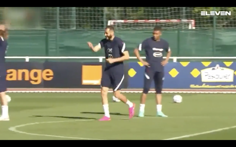 Karim Benzema zet Kylian Mbappé meteen zwaar te kakken (VIDEO)