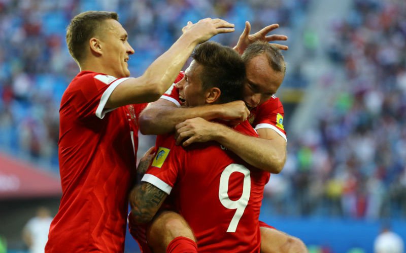 Gastland Rusland start goed op Confederations Cup